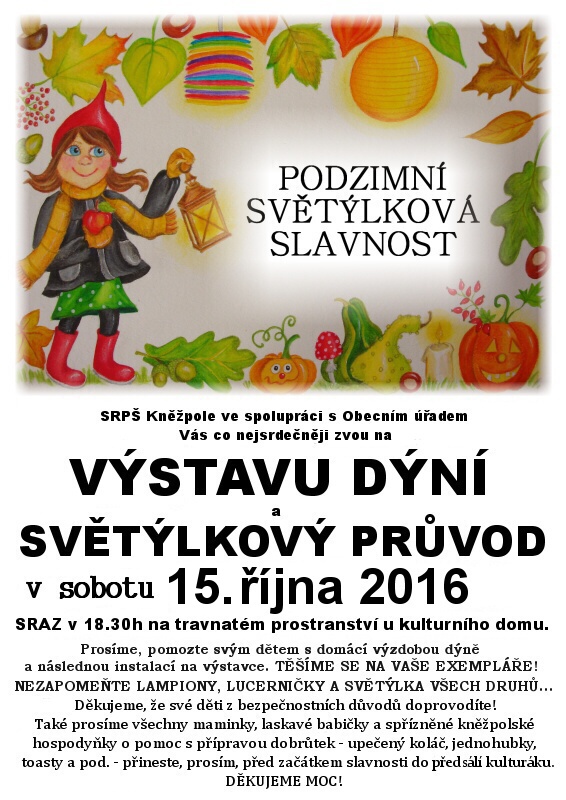 PODZIMNÍ SVĚTÝLKOVÁ SLAVNOST 2016